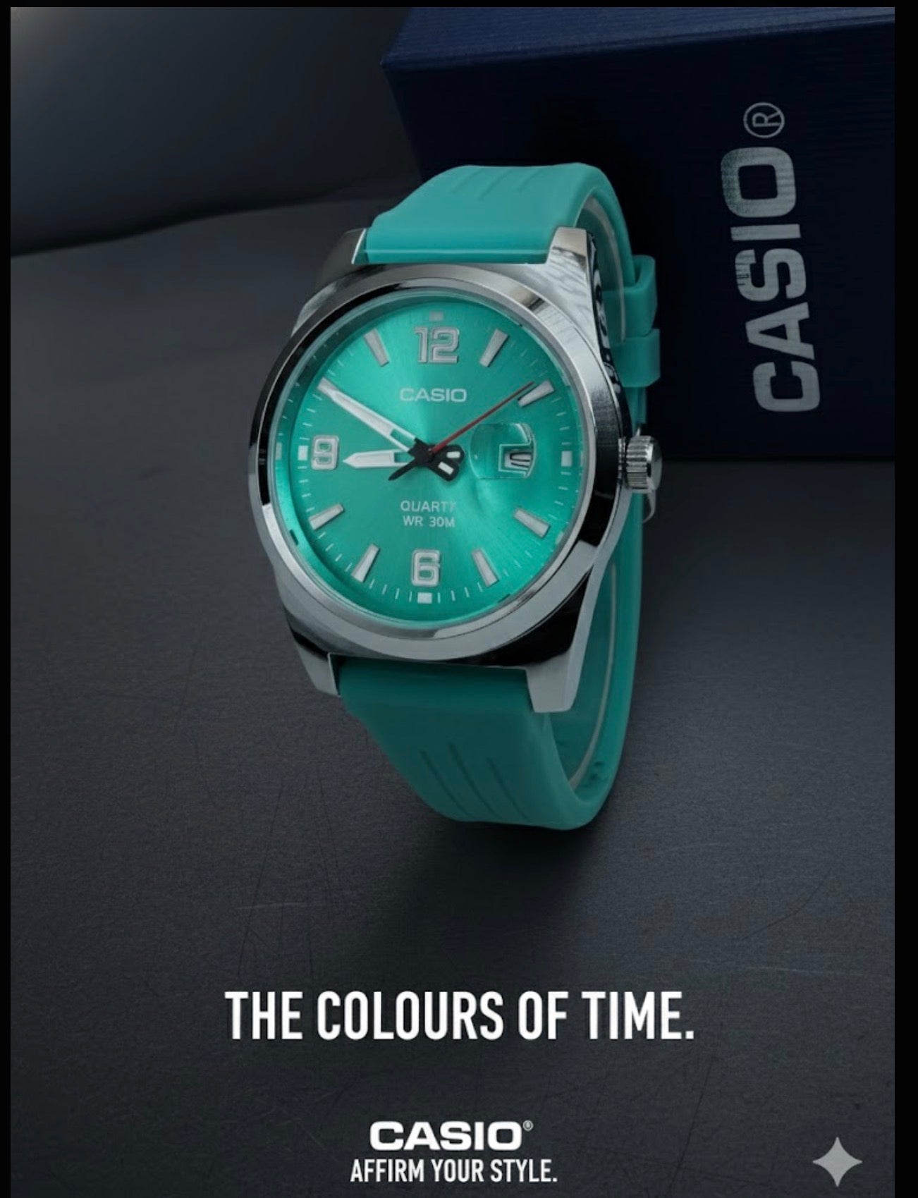 CASIO THE COLOURS OF TIME.